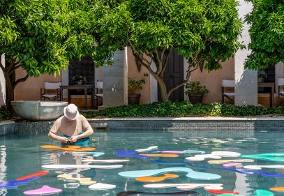 "Arabesques on a reflecting pool" by F. Flevotomos